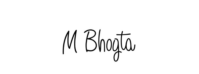 if you are searching for the best signature style for your name M Bhogta. so please give up your signature search. here we have designed multiple signature styles  using Angelique-Rose-font-FFP. M Bhogta signature style 5 images and pictures png
