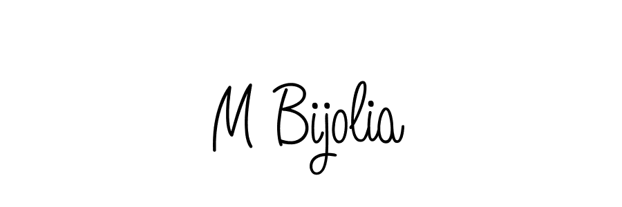 This is the best signature style for the M Bijolia name. Also you like these signature font (Angelique-Rose-font-FFP). Mix name signature. M Bijolia signature style 5 images and pictures png