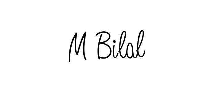 You should practise on your own different ways (Angelique-Rose-font-FFP) to write your name (M Bilal) in signature. don't let someone else do it for you. M Bilal signature style 5 images and pictures png