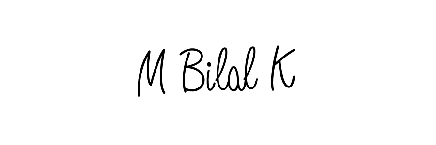 Make a beautiful signature design for name M Bilal K. Use this online signature maker to create a handwritten signature for free. M Bilal K signature style 5 images and pictures png