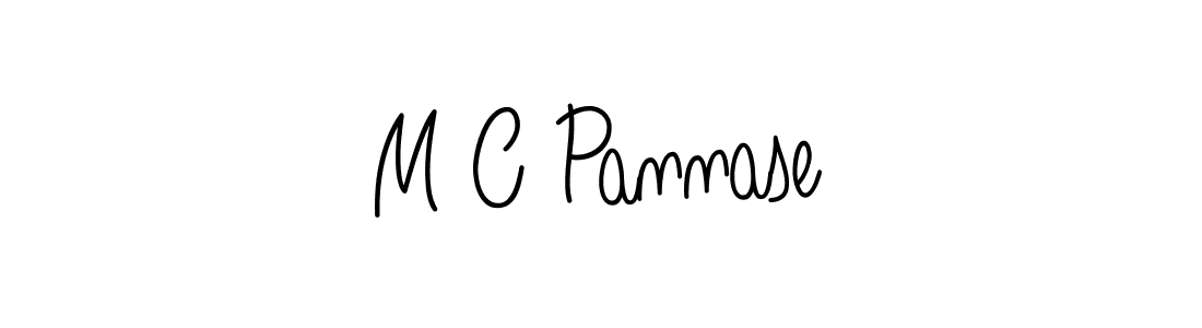 Use a signature maker to create a handwritten signature online. With this signature software, you can design (Angelique-Rose-font-FFP) your own signature for name M C Pannase. M C Pannase signature style 5 images and pictures png