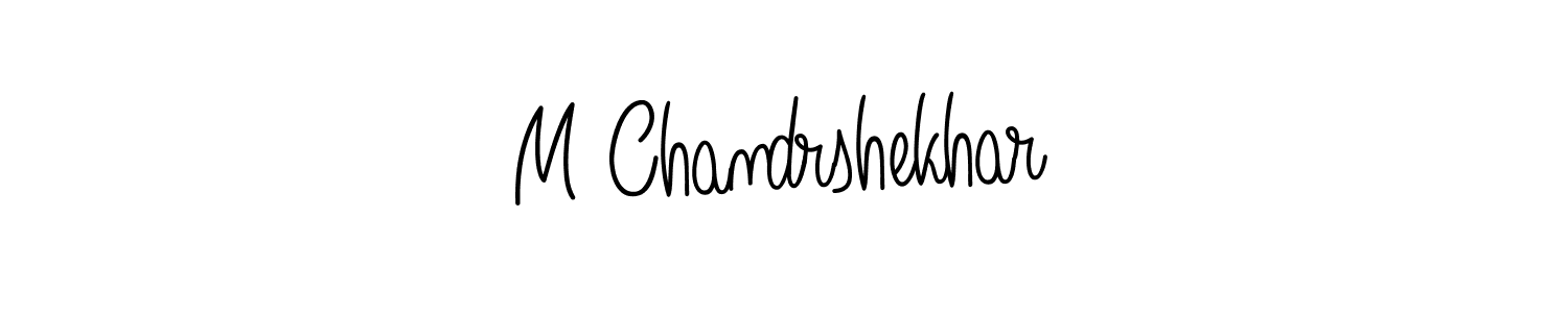 The best way (Angelique-Rose-font-FFP) to make a short signature is to pick only two or three words in your name. The name M Chandrshekhar include a total of six letters. For converting this name. M Chandrshekhar signature style 5 images and pictures png