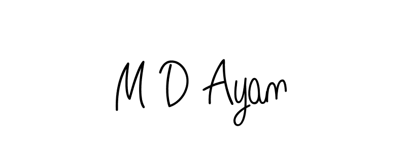 Make a beautiful signature design for name M D Ayan. Use this online signature maker to create a handwritten signature for free. M D Ayan signature style 5 images and pictures png
