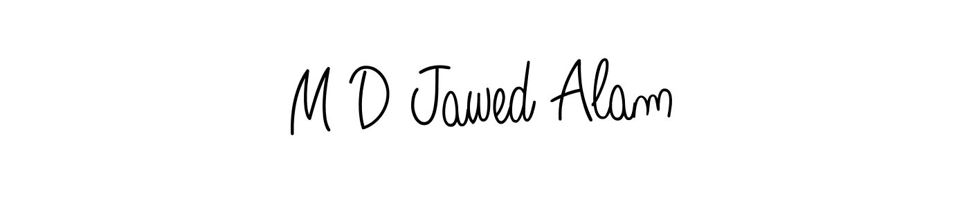 Use a signature maker to create a handwritten signature online. With this signature software, you can design (Angelique-Rose-font-FFP) your own signature for name M D Jawed Alam. M D Jawed Alam signature style 5 images and pictures png