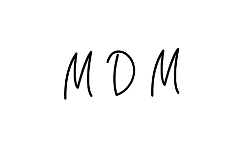 How to make M D M signature? Angelique-Rose-font-FFP is a professional autograph style. Create handwritten signature for M D M name. M D M signature style 5 images and pictures png