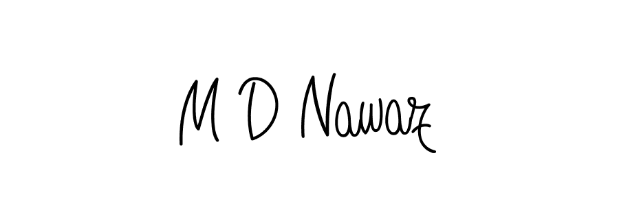 How to make M D Nawaz signature? Angelique-Rose-font-FFP is a professional autograph style. Create handwritten signature for M D Nawaz name. M D Nawaz signature style 5 images and pictures png