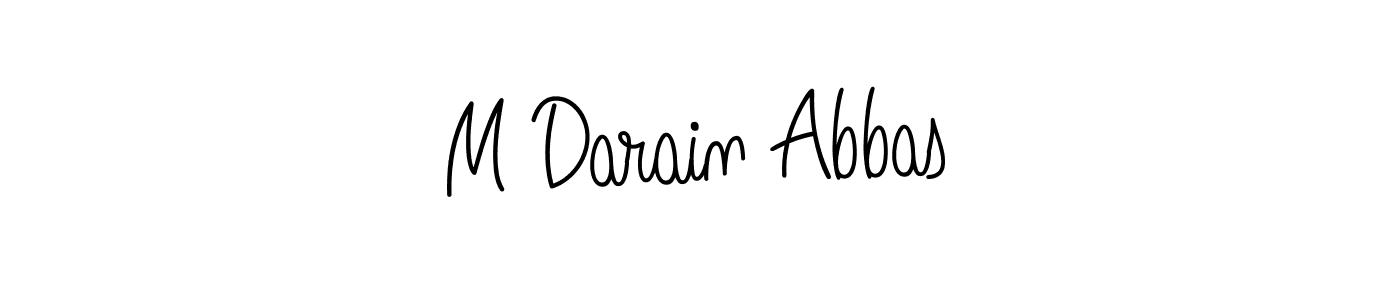 How to make M Darain Abbas signature? Angelique-Rose-font-FFP is a professional autograph style. Create handwritten signature for M Darain Abbas name. M Darain Abbas signature style 5 images and pictures png