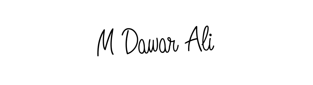 Make a beautiful signature design for name M Dawar Ali. With this signature (Angelique-Rose-font-FFP) style, you can create a handwritten signature for free. M Dawar Ali signature style 5 images and pictures png