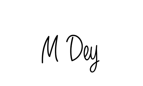 How to make M Dey signature? Angelique-Rose-font-FFP is a professional autograph style. Create handwritten signature for M Dey name. M Dey signature style 5 images and pictures png