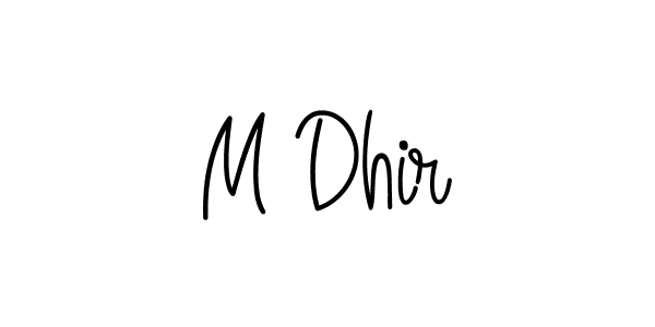 Once you've used our free online signature maker to create your best signature Angelique-Rose-font-FFP style, it's time to enjoy all of the benefits that M Dhir name signing documents. M Dhir signature style 5 images and pictures png