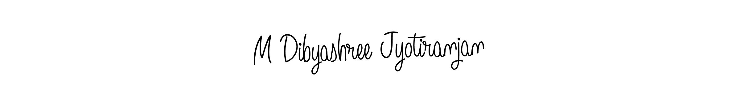 Create a beautiful signature design for name M Dibyashree Jyotiranjan. With this signature (Angelique-Rose-font-FFP) fonts, you can make a handwritten signature for free. M Dibyashree Jyotiranjan signature style 5 images and pictures png