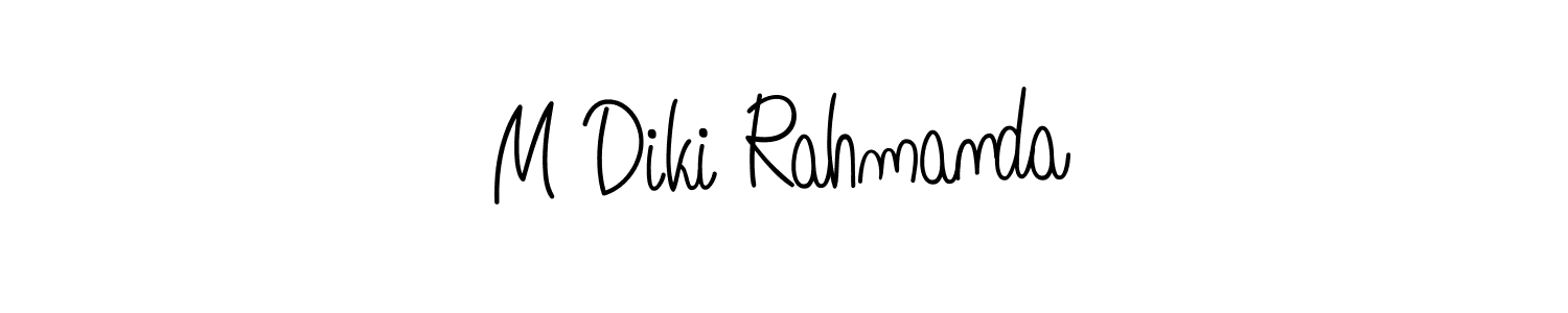 M Diki Rahmanda stylish signature style. Best Handwritten Sign (Angelique-Rose-font-FFP) for my name. Handwritten Signature Collection Ideas for my name M Diki Rahmanda. M Diki Rahmanda signature style 5 images and pictures png