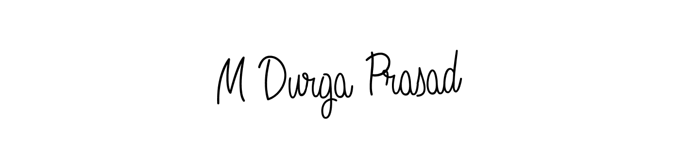 Make a beautiful signature design for name M Durga Prasad. With this signature (Angelique-Rose-font-FFP) style, you can create a handwritten signature for free. M Durga Prasad signature style 5 images and pictures png