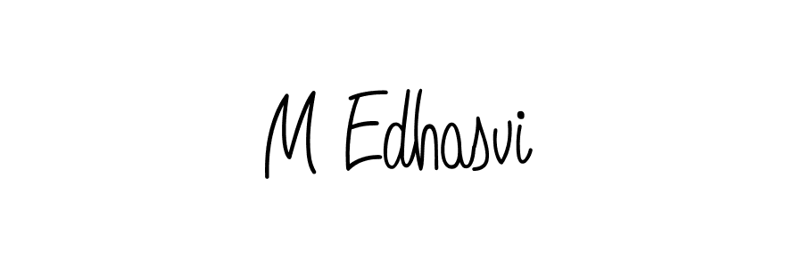 Create a beautiful signature design for name M Edhasvi. With this signature (Angelique-Rose-font-FFP) fonts, you can make a handwritten signature for free. M Edhasvi signature style 5 images and pictures png