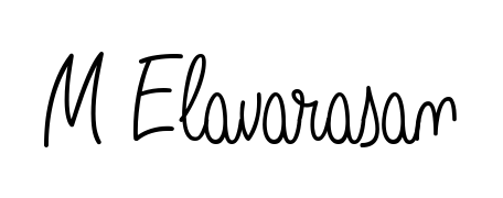 Get inspired by this graceful Angelique-Rose-font-FFP signature style for name M Elavarasan. Smooth loops and balanced proportions for everyday use. M Elavarasan signature style 5 images and pictures png