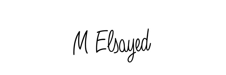 M Elsayed stylish signature style. Best Handwritten Sign (Angelique-Rose-font-FFP) for my name. Handwritten Signature Collection Ideas for my name M Elsayed. M Elsayed signature style 5 images and pictures png