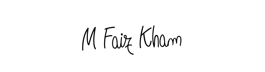 How to Draw M Faiz Kham signature style? Angelique-Rose-font-FFP is a latest design signature styles for name M Faiz Kham. M Faiz Kham signature style 5 images and pictures png