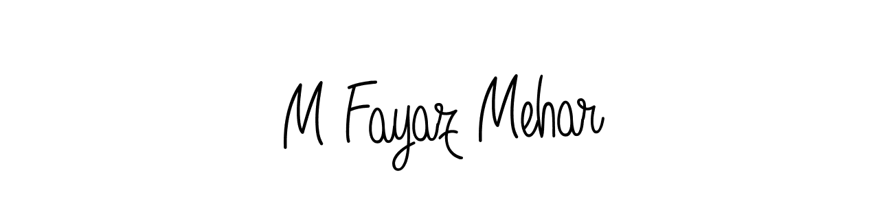 Check out images of Autograph of M Fayaz Mehar name. Actor M Fayaz Mehar Signature Style. Angelique-Rose-font-FFP is a professional sign style online. M Fayaz Mehar signature style 5 images and pictures png