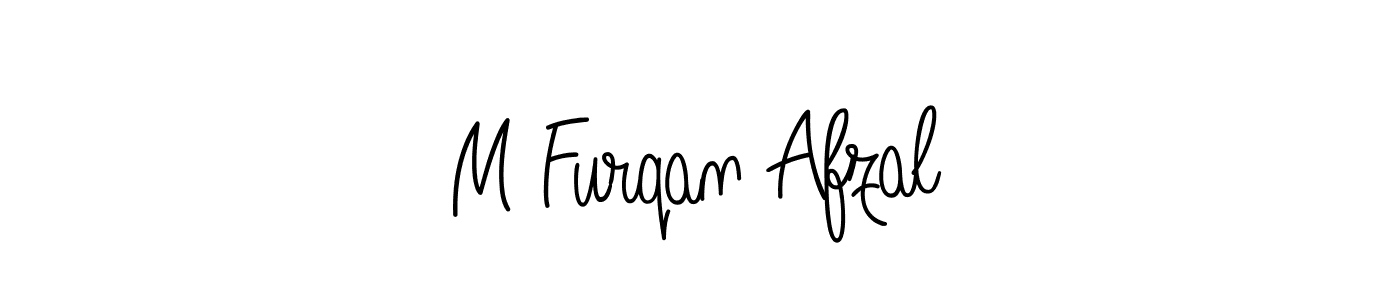 How to make M Furqan Afzal name signature. Use Angelique-Rose-font-FFP style for creating short signs online. This is the latest handwritten sign. M Furqan Afzal signature style 5 images and pictures png