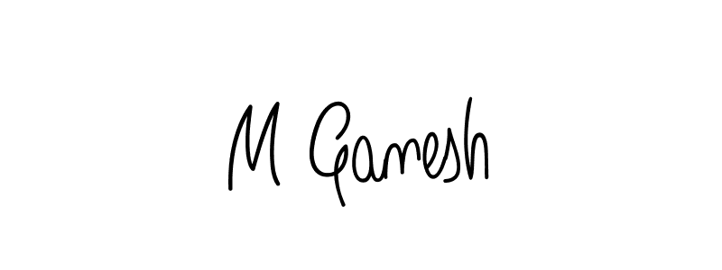 Also You can easily find your signature by using the search form. We will create M Ganesh name handwritten signature images for you free of cost using Angelique-Rose-font-FFP sign style. M Ganesh signature style 5 images and pictures png