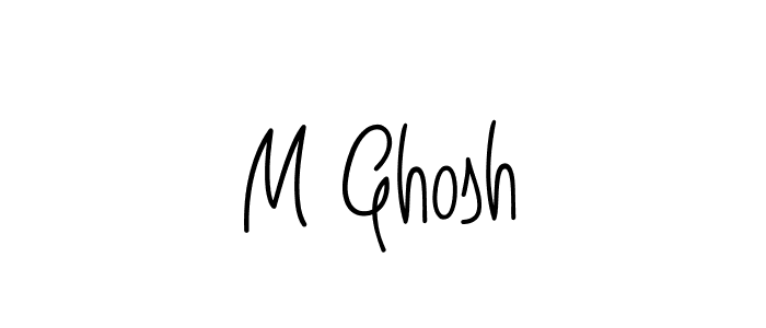 The best way (Angelique-Rose-font-FFP) to make a short signature is to pick only two or three words in your name. The name M Ghosh include a total of six letters. For converting this name. M Ghosh signature style 5 images and pictures png