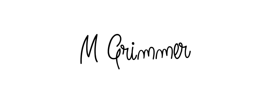 Also we have M Grimmer name is the best signature style. Create professional handwritten signature collection using Angelique-Rose-font-FFP autograph style. M Grimmer signature style 5 images and pictures png