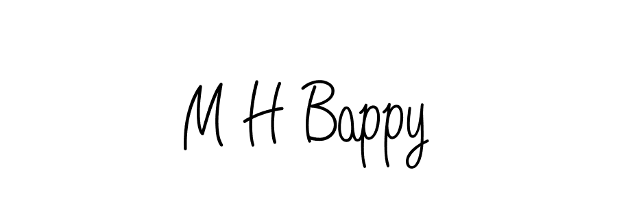 Make a beautiful signature design for name M H Bappy. Use this online signature maker to create a handwritten signature for free. M H Bappy signature style 5 images and pictures png