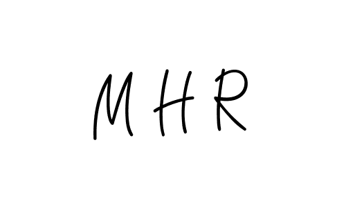 How to make M H R name signature. Use Angelique-Rose-font-FFP style for creating short signs online. This is the latest handwritten sign. M H R signature style 5 images and pictures png