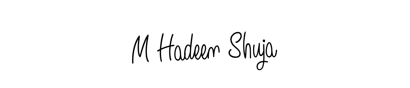 M Hadeen Shuja stylish signature style. Best Handwritten Sign (Angelique-Rose-font-FFP) for my name. Handwritten Signature Collection Ideas for my name M Hadeen Shuja. M Hadeen Shuja signature style 5 images and pictures png