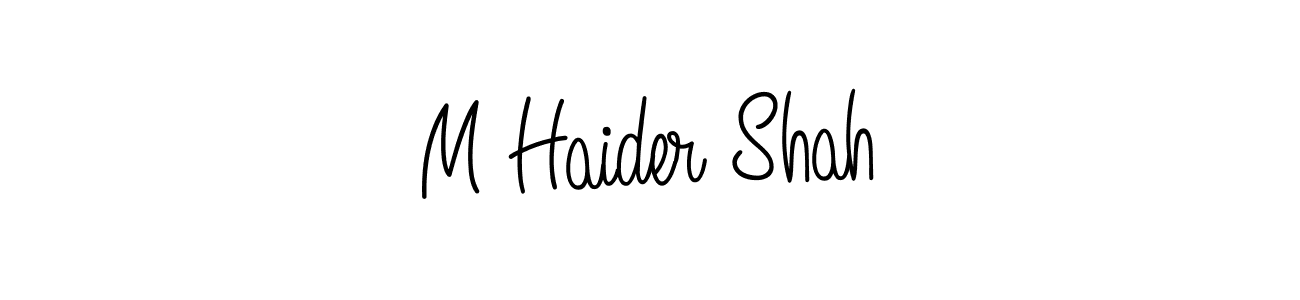 Check out images of Autograph of M Haider Shah name. Actor M Haider Shah Signature Style. Angelique-Rose-font-FFP is a professional sign style online. M Haider Shah signature style 5 images and pictures png