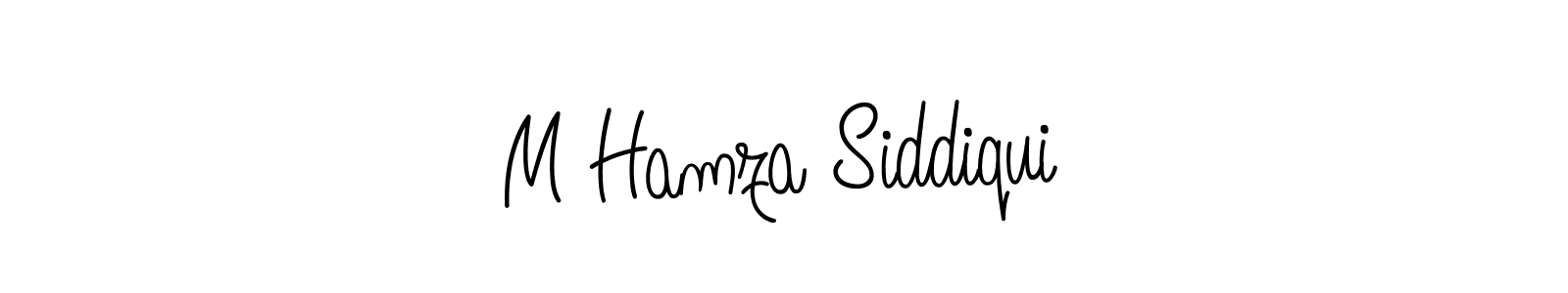 Design your own signature with our free online signature maker. With this signature software, you can create a handwritten (Angelique-Rose-font-FFP) signature for name M Hamza Siddiqui. M Hamza Siddiqui signature style 5 images and pictures png
