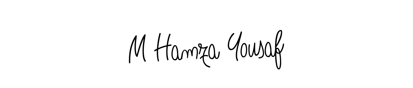 How to Draw M Hamza Yousaf signature style? Angelique-Rose-font-FFP is a latest design signature styles for name M Hamza Yousaf. M Hamza Yousaf signature style 5 images and pictures png