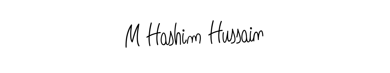 M Hashim Hussain stylish signature style. Best Handwritten Sign (Angelique-Rose-font-FFP) for my name. Handwritten Signature Collection Ideas for my name M Hashim Hussain. M Hashim Hussain signature style 5 images and pictures png