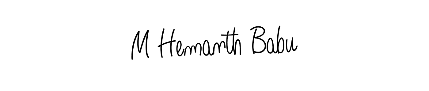Also You can easily find your signature by using the search form. We will create M Hemanth Babu name handwritten signature images for you free of cost using Angelique-Rose-font-FFP sign style. M Hemanth Babu signature style 5 images and pictures png