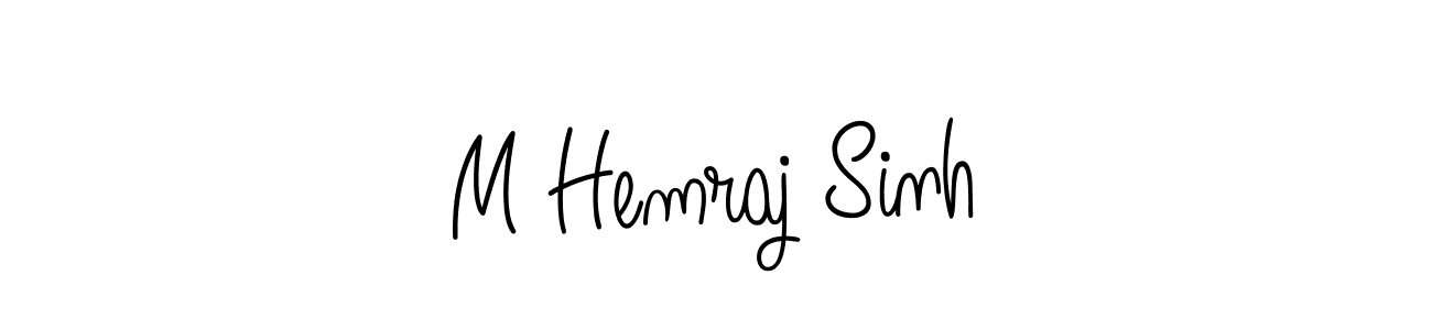 Also we have M Hemraj Sinh name is the best signature style. Create professional handwritten signature collection using Angelique-Rose-font-FFP autograph style. M Hemraj Sinh signature style 5 images and pictures png