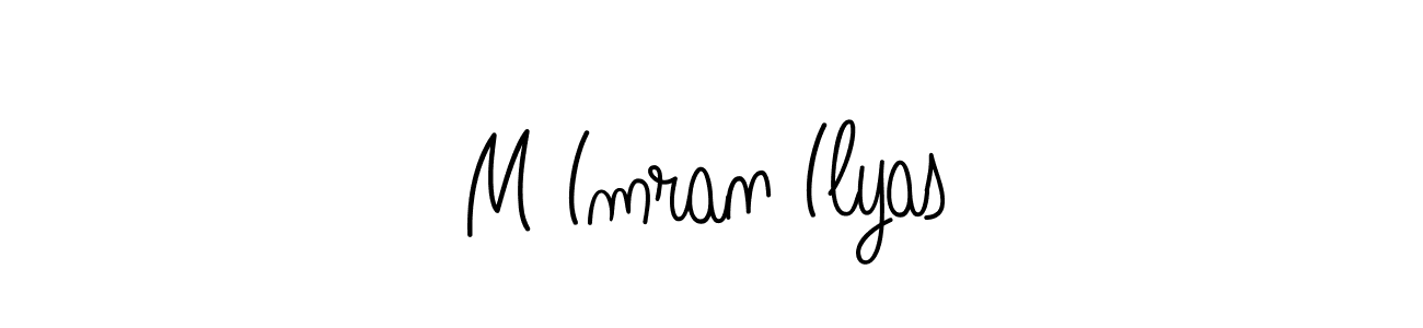 Design your own signature with our free online signature maker. With this signature software, you can create a handwritten (Angelique-Rose-font-FFP) signature for name M Imran Ilyas. M Imran Ilyas signature style 5 images and pictures png