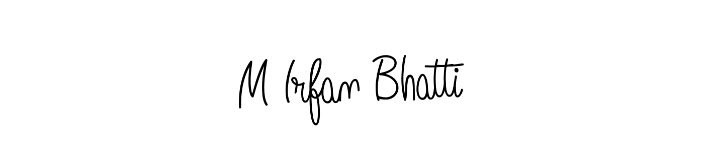 M Irfan Bhatti stylish signature style. Best Handwritten Sign (Angelique-Rose-font-FFP) for my name. Handwritten Signature Collection Ideas for my name M Irfan Bhatti. M Irfan Bhatti signature style 5 images and pictures png