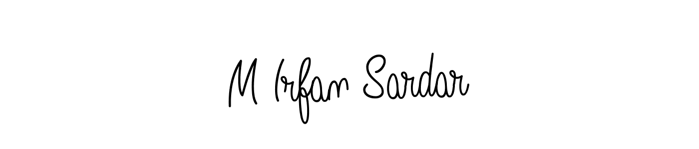 Make a beautiful signature design for name M Irfan Sardar. With this signature (Angelique-Rose-font-FFP) style, you can create a handwritten signature for free. M Irfan Sardar signature style 5 images and pictures png