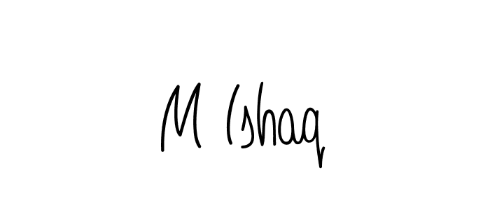 Make a beautiful signature design for name M Ishaq. Use this online signature maker to create a handwritten signature for free. M Ishaq signature style 5 images and pictures png