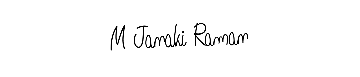 You can use this online signature creator to create a handwritten signature for the name M Janaki Raman. This is the best online autograph maker. M Janaki Raman signature style 5 images and pictures png