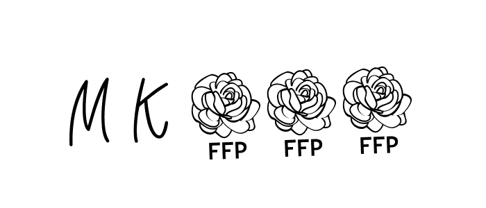 You should practise on your own different ways (Angelique-Rose-font-FFP) to write your name (M K 127) in signature. don't let someone else do it for you. M K 127 signature style 5 images and pictures png