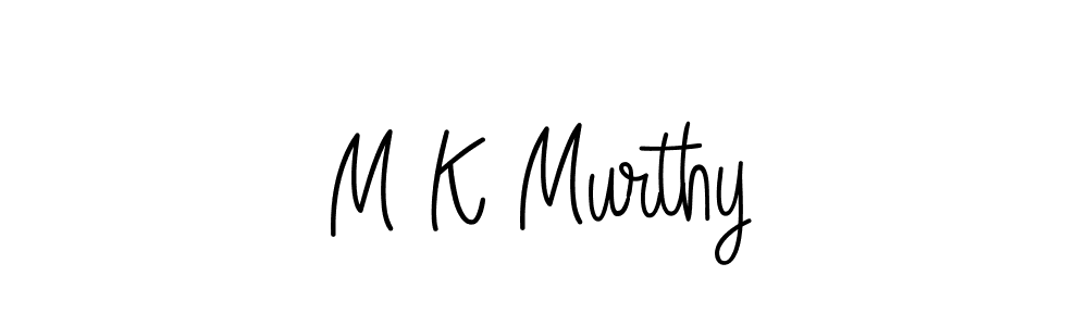 Design your own signature with our free online signature maker. With this signature software, you can create a handwritten (Angelique-Rose-font-FFP) signature for name M K Murthy. M K Murthy signature style 5 images and pictures png