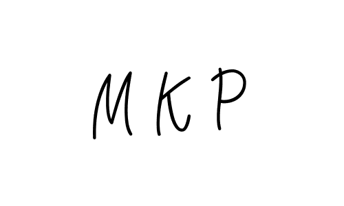 Design your own signature with our free online signature maker. With this signature software, you can create a handwritten (Angelique-Rose-font-FFP) signature for name M K P. M K P signature style 5 images and pictures png