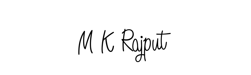 Design your own signature with our free online signature maker. With this signature software, you can create a handwritten (Angelique-Rose-font-FFP) signature for name M K Rajput. M K Rajput signature style 5 images and pictures png