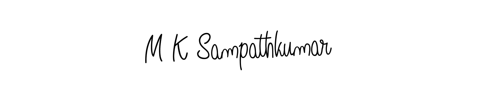 if you are searching for the best signature style for your name M K Sampathkumar. so please give up your signature search. here we have designed multiple signature styles  using Angelique-Rose-font-FFP. M K Sampathkumar signature style 5 images and pictures png