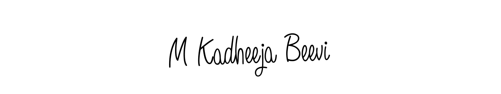 Once you've used our free online signature maker to create your best signature Angelique-Rose-font-FFP style, it's time to enjoy all of the benefits that M Kadheeja Beevi name signing documents. M Kadheeja Beevi signature style 5 images and pictures png