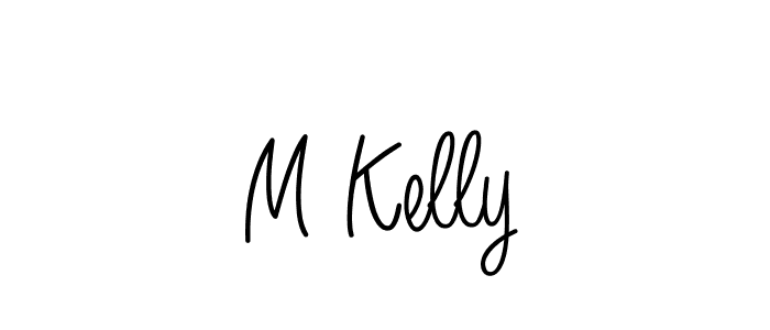 You should practise on your own different ways (Angelique-Rose-font-FFP) to write your name (M Kelly) in signature. don't let someone else do it for you. M Kelly signature style 5 images and pictures png