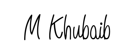 Make a beautiful signature design for name M Khubaib. Use this online signature maker to create a handwritten signature for free. M Khubaib signature style 5 images and pictures png