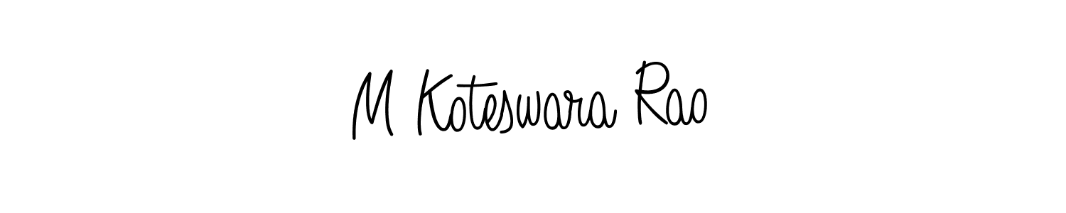 if you are searching for the best signature style for your name M Koteswara Rao. so please give up your signature search. here we have designed multiple signature styles  using Angelique-Rose-font-FFP. M Koteswara Rao signature style 5 images and pictures png