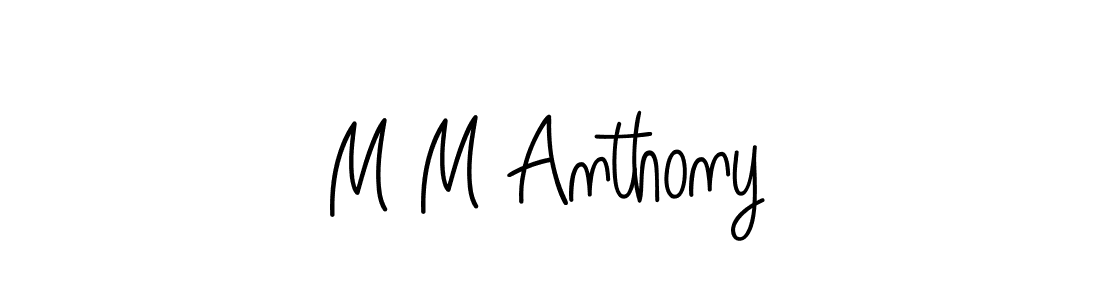 How to make M M Anthony signature? Angelique-Rose-font-FFP is a professional autograph style. Create handwritten signature for M M Anthony name. M M Anthony signature style 5 images and pictures png